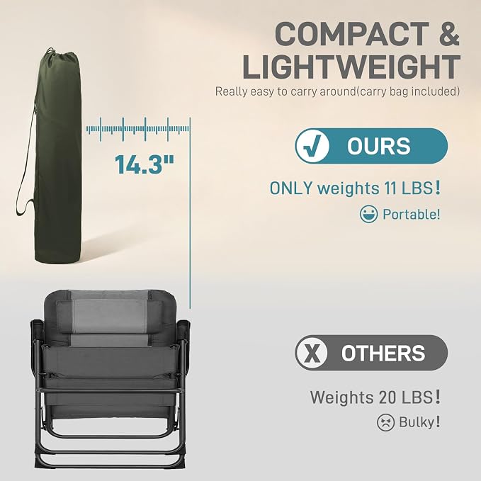 EVER ADVANCED Reclining Camping Chairs - Image 5