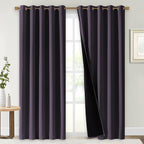 NICETOWN 100% Blackout Window Curtain Panels, Cold and Full Light Blocking by NICETOWN