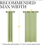 NICETOWN Nursery Curtains 63 inch Long, Thermal Insulated & Room Darkning - Image 5