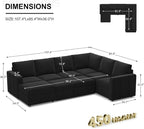 Belffin Modular Sectional Sleeper Sofa - Image 2