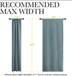 NICETOWN Greyish Blue Blackout Curtains Panels - Image 7