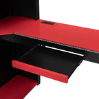 Full Size Wood Loft Bed with Built-in Workstation, Smart Storage, RGB Lighting - Image 6