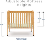 Delta Children Folding Portable Mini Baby Crib - Image 7