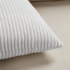 Fancy Homi 2 Packs White Long Lumbar Decorative Throw Pillow Covers 12x24 Inch - Image 5