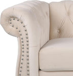 Chesterfield 3 Seater Sofa, Modern Velvet Tufted Couch 3 Seater - Image 7