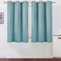 Stone Blue Blackout Curtains/38 x 54 Inch/Set of Two Panels Grommet Living Room by Lemomo