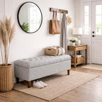 Homepop Home Decor | Tufted Ainsley Button Storage Ottoman Bench - Image 4