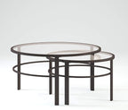 Henn&Hart Round Nested Coffee Table in Blackened Bronze, Coffee Table coffee - Image 5