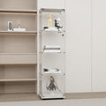 Display Cabinet with Glass Door and Lock, 4-Shelf Fast Installation Curio by glassdisplaycabinet