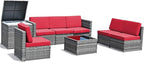 Tangkula 8 Pieces Wicker Patio Furniture Set - Image 8