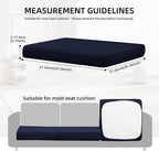 8Pcs Outdoor Cushion Covers, Elastic Patio Cushion Covers | Washable, - Image 2