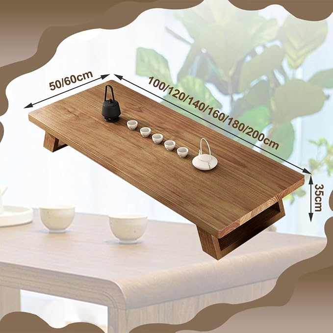 63in Japanese Floor Table, Low Altar Table - Image 7