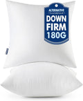 MIULEE 12x12 Throw Pillows Inserts 2 Pack, Decorative Pillows by MIULEE