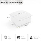 Waterproof Ottoman, Down Filled Comfort Footrest, Modular Sectional Cloud Sofa - Image 2