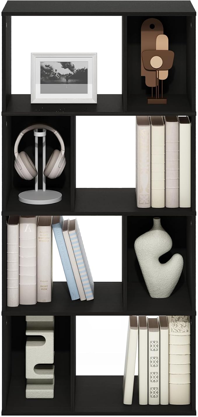 Furinno DALY Book Shelf, 8-Cube Bookshelf, Cube Storage Organizer Bookcase - Image 4