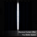 Blackout Curtains 66 x 84 inch/Navy Blue Curtains Set of 2 Panels/Thermal - Image 3