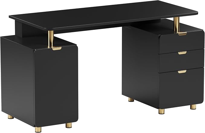 Elegant 57" W Executive Desk by TechniMobili