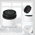 Set of 4 Stainless Steel Furniture Legs 2 Inch, Adjustable Round Cabinet Legs - Image 4