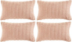 Fancy Homi 4 Packs Decorative Throw Pillow Covers by Fancy+Homi