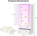 RoyalCraft 64" Tall Display Cabinet - Image 2