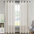 H.VERSAILTEX Linen Curtains Flax Linen Blended Curtain Panels by HVERSAILTEX