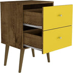 Manhattan Comfort Liberty Mid Century Modern Nightstand - Image 4