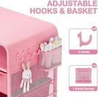 SYKIARIOL Pink Nightstand, Cute End Table - Image 6