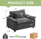Oprisen Modular Sectional Sofa, Comfy Cloud Couch Sectional Sofa, Velvet Sofa - Image 2