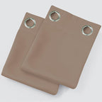 Cappuccino Blackout Curtains 42 x 54 Inch Length Set of 2 Panels Grommet - Image 9