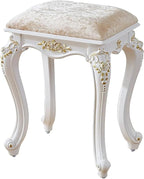 Vintage Vanity Stool & Chair, Round & Rectangular Makeup Stool, Cute Ottoman by Unknown