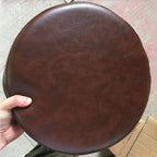 LOKKHAN Industrial Bar Stools-Swivel Leather Metal Bar Stool-20-27 Inch Tall - Image 2