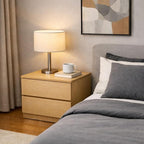 Durable Eco‑Friendly 2‑Drawer Nightstand, - Image 2