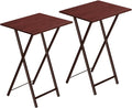 HOOBRO Folding TV Tray Tables, Industrial Snack Tables by HOOBRO