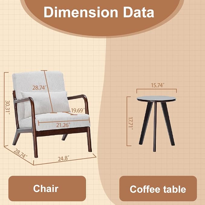 Mid-Century Modern Accent Chair - Image 2