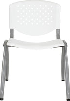 Flash Furniture HERCULES Series 880 lb. Capacity White Plastic Stack Chair - Image 10