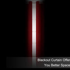 Blackout Curtains 66 x 84 inch/Red Curtains Set of 2 Panels/Thermal Insulated - Image 3