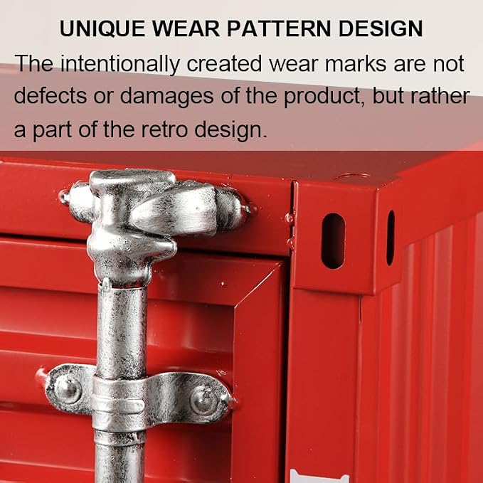 Industrial Shipping Container Nightstand - Image 4