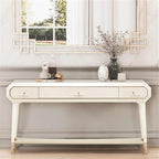MICHAEL AMINI La Rachelle 3 Drawer Console Table in Champagne Ivory - Image 2