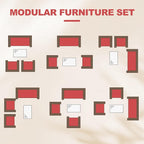 GarveeHome Modern 4-Person Outdoor Bistro Set - Image 2