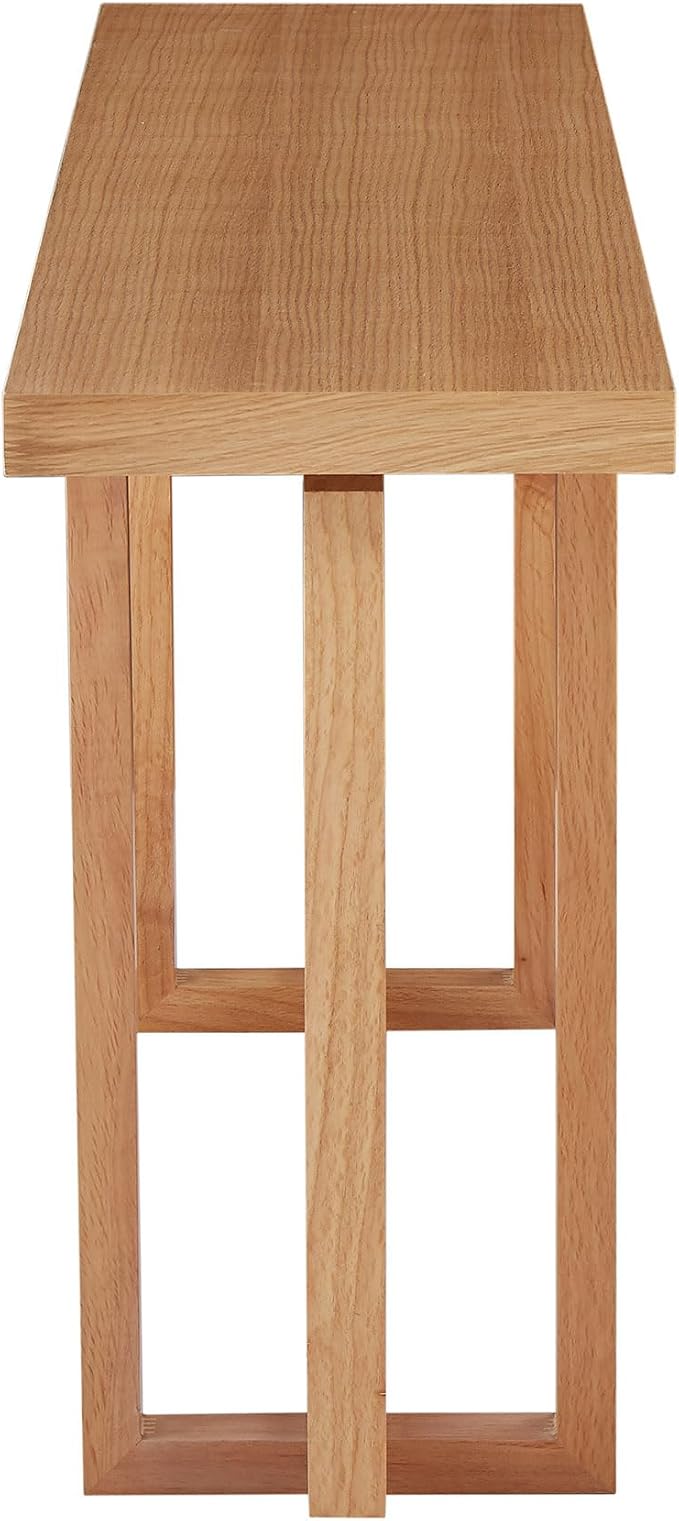 Console Table 59.05" Wood Narrow Entryway Modern Extra Long Decorative Sofa - Image 6