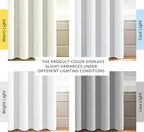 H.VERSAILTEX White Curtains for Living Room Pure White Curtain 96 inches Long - Image 3