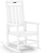 Outdoor Adirondack Rocking Chairs All-Weather HDPE Patio Rocker Chair by ABCPATIO