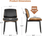 YaFiti Dining Chairs Set of 6, Mid Century Modern Accent Dining Room and - Image 2