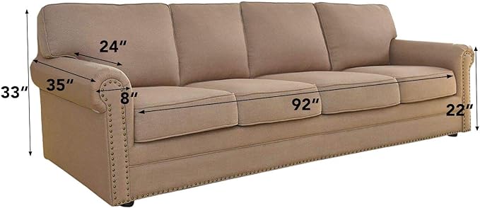 Easy-Going Stretch 4 Seater Oversized Sofa Couch Cover Peacock Blue | 1-Piece - Image 5