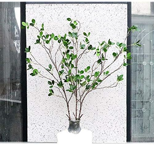 Ollain 43" Artificial Greenery Stems Plants Faux Leaf Green Eucalytus Branches Ficus Twig Fern Fake Green Bushes Shrubs for Home Party Wedding Decoration (4 Pack) - Image 3
