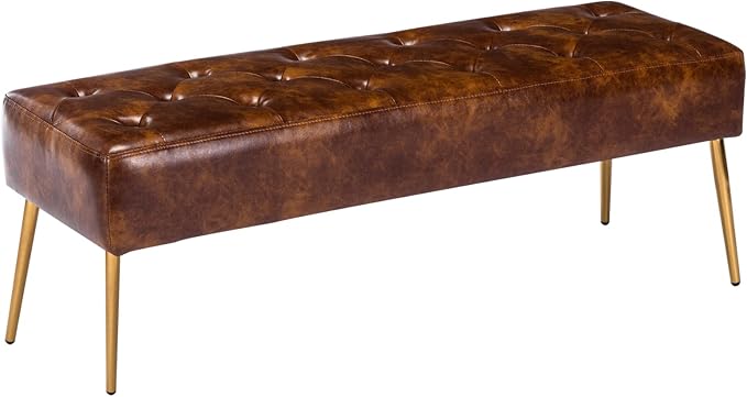 DUHOME Button-Tufted Ottoman Bench, Upholstered Bedroom Benches by DuhomeElegantLifestyle