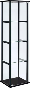 Coaster Home Furnishings Cyclamen 64-inch 5-Tier Clear Tempered Glass Curio by CoasterFineFurniture