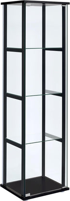 Coaster Home Furnishings Cyclamen 64-inch 5-Tier Clear Tempered Glass Curio by CoasterFineFurniture