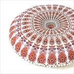 Mandala Floor Pillow Cover Meditation Cushion Seating Throw Hippie Round - Image 2