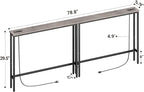 ELYKEN 2 Pack 5.9" Narrow Console Sofa Table - Image 3